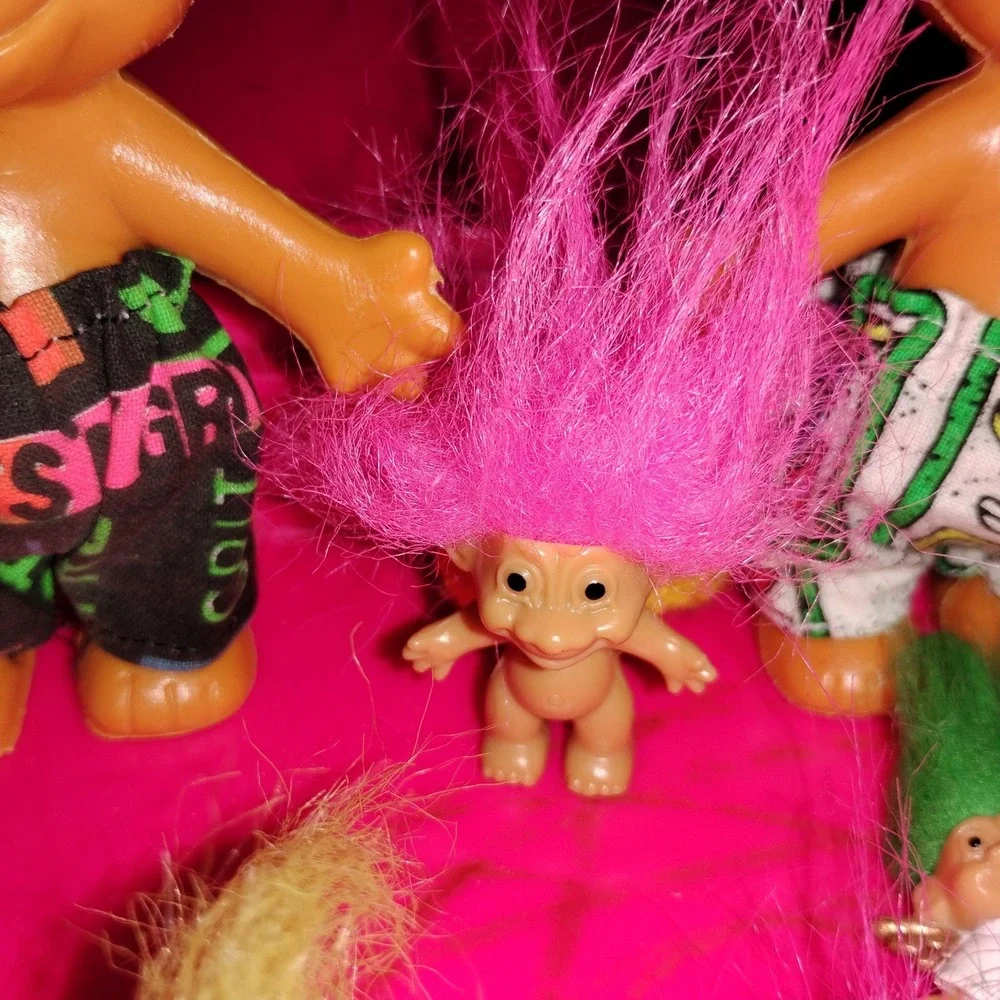 Vintage Troll Dolls‎ 90s Russ VTG Trolls  Lot Of 13 Angels Keychain Shorts